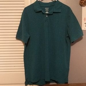 Merona ultimate polo classic fit Men's L aqua